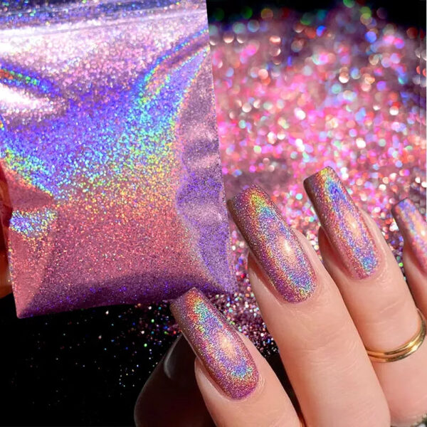 Holographic powders