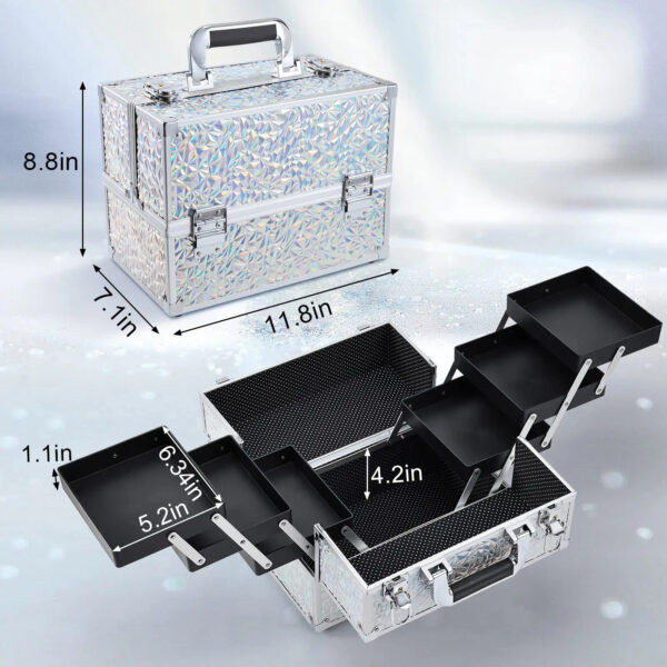 Makeup/nail trolley case